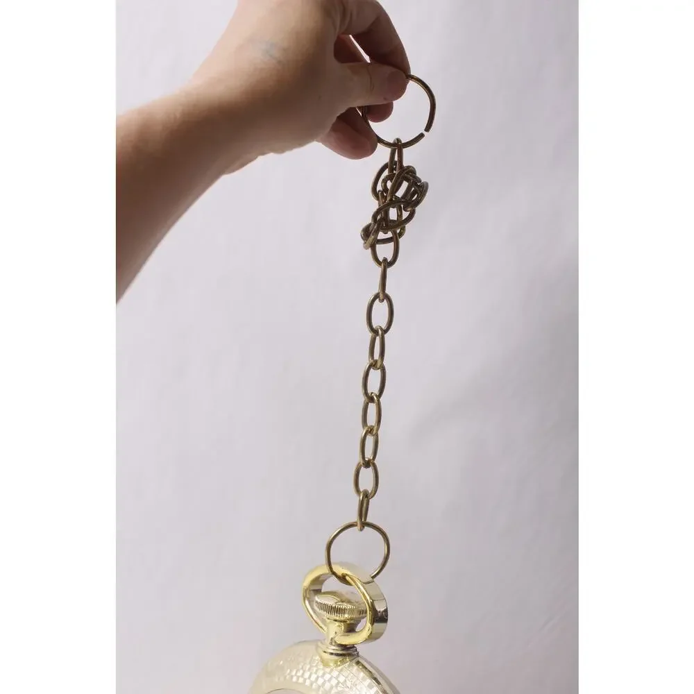 WORKING plastic Vintage Spartus Wall Clock Backward-running Pocket Watch style